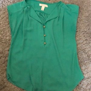 Kelly Green Forever 21 blouse